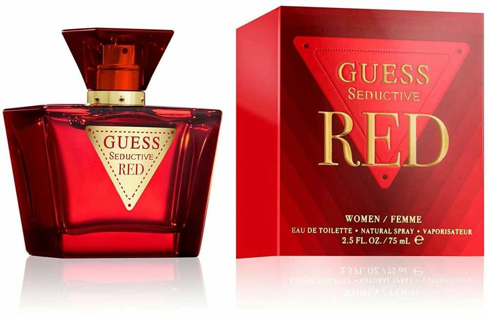 GUESS Seductive Raudona EDT tualetinis vanduo moterims, 75 ml