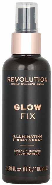 Makeup revolution "Revolution Make Up Glow Fix Illuminating Fixing Purškiklis" makiažo fiksatorius suteikiantis švytėjimo 100ml