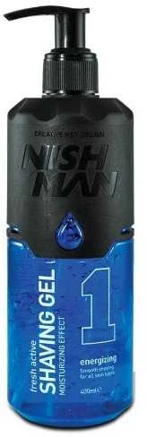 Active Nishman Fresh Aktyvus skutimosi gelis energijos suteikiantis 400ml