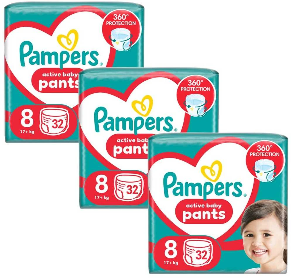 Pampers Jumbo püksmähkmed suurus 8, 96tk, 17kg+