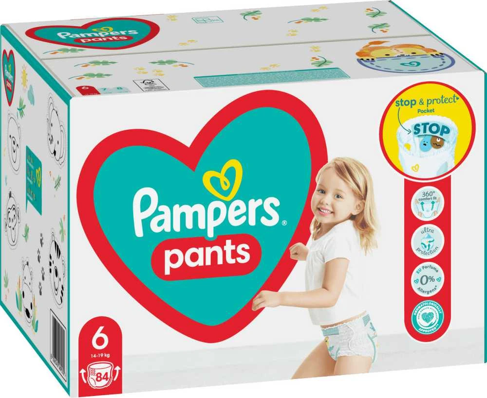 Sauskelnės - kelnaitės Pampers Pants 6 Dydis, 15kg+, 84vnt.