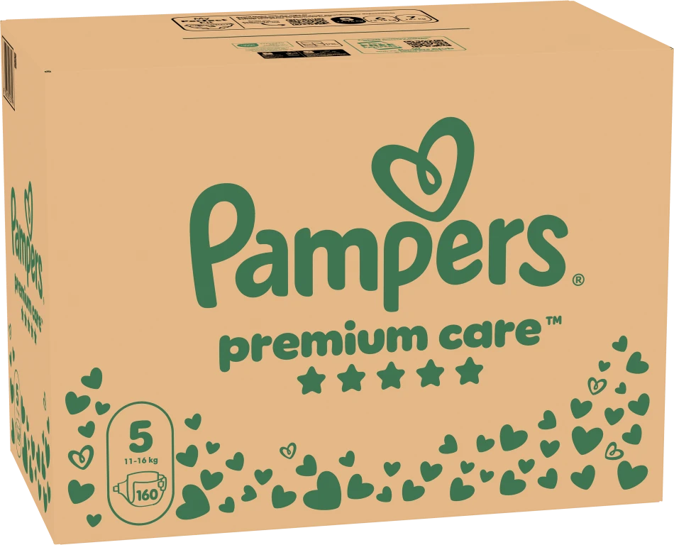 Pampers Premium Care Tape Sauskelnės, 5 Dydis, 160 vnt.