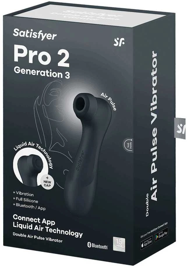 Satisfyer – Pro 2 Generation 3 App Controlled Juodas