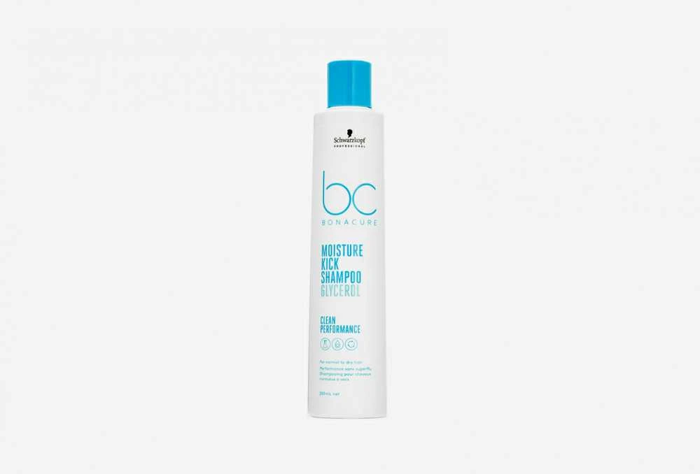 Drėkinamasis plaukų šampūnas Schwarzkopf Professional Bonacure Moisture Kick Šampūnas Glycerol 250ml