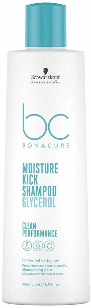 Drėkinamasis plaukų šampūnas Schwarzkopf Professional Bonacure Moisture Kick Šampūnas Glycerol 250ml