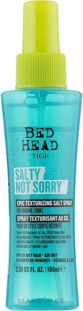 Tigi Bed Head Salty Not Sorry Purškiklis purškiklis plaukams su jūros druska, 100 ml