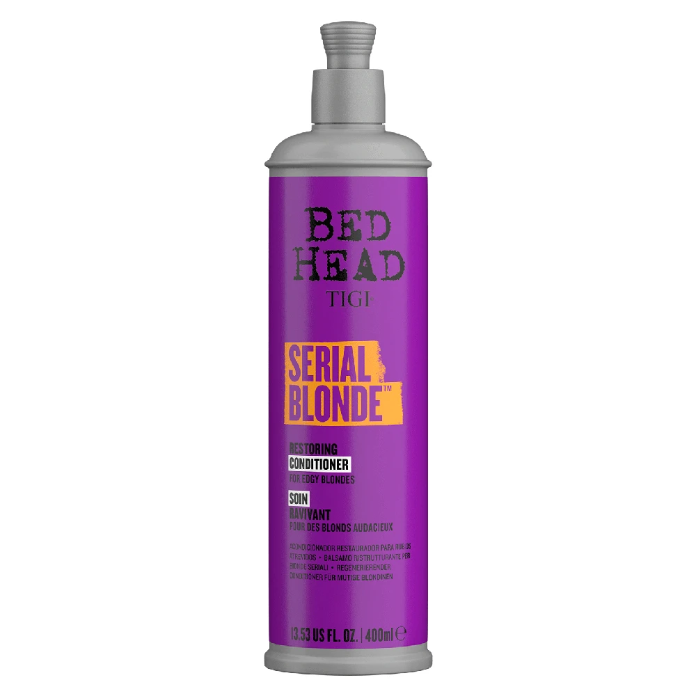 Tigi Bed Head Serial Skirtas šviesiems plaukams Violetinė tonuojantis kondicionierius šviesintiems plaukams 400ml
