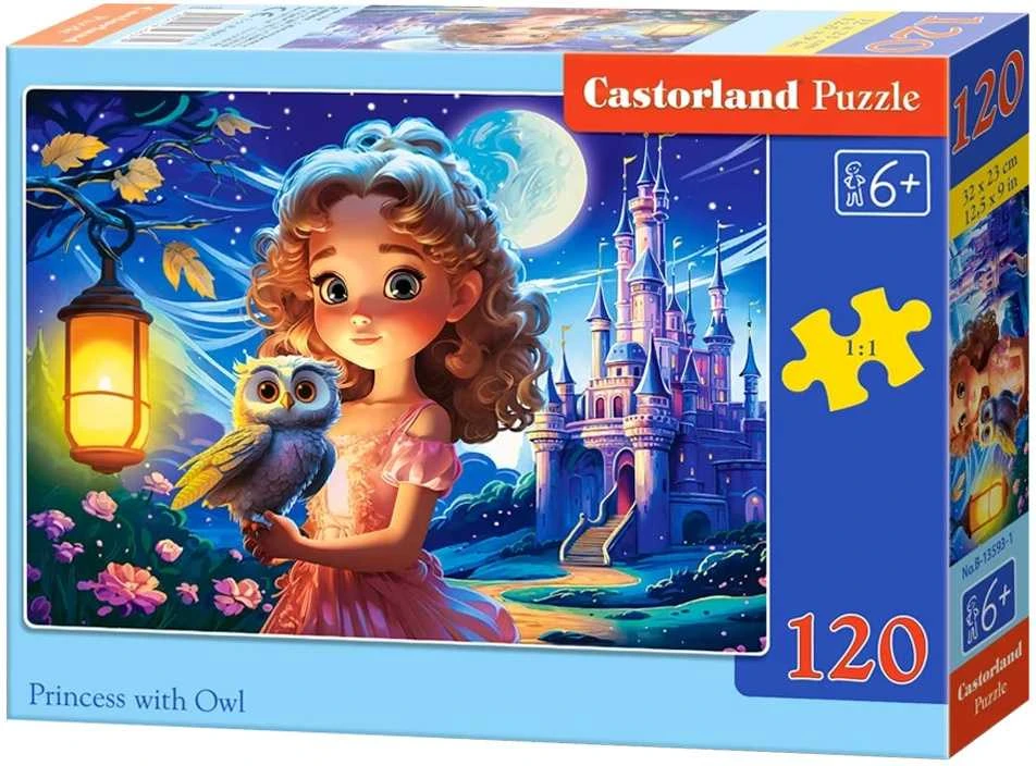 Castorland Dėlionė 120 vnt. - Princesė su pelėda
