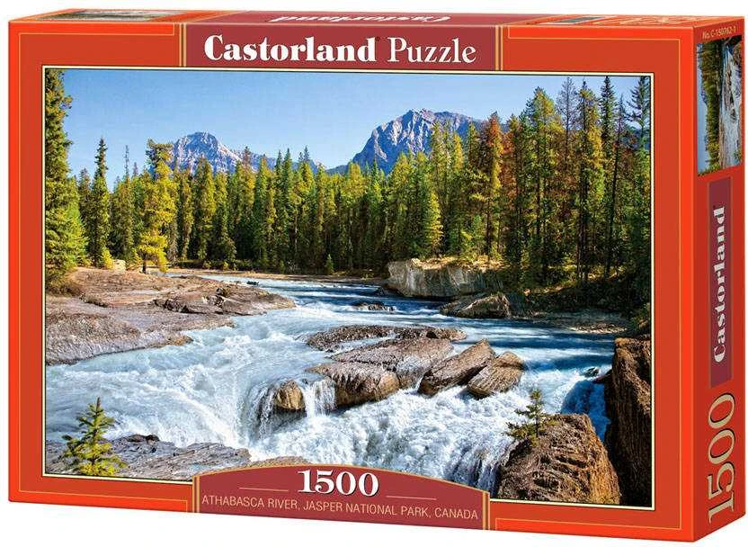 Castorland Dėlionė 1500 vnt. - Atabaskos upė, Jasper nacionalinis parkas, Kanada