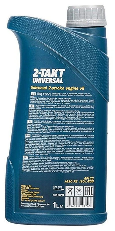 Motociklo variklio tepalas Mannol 2-takt universal, 1 l
