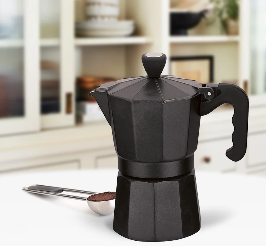 3 cup kavos virimo aparatas MAESTRO MR-1666-3-Juodas Juodas