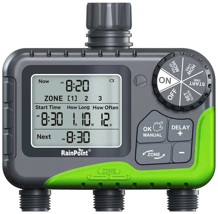 3-Zone Hose Timer RainPoint ITV305