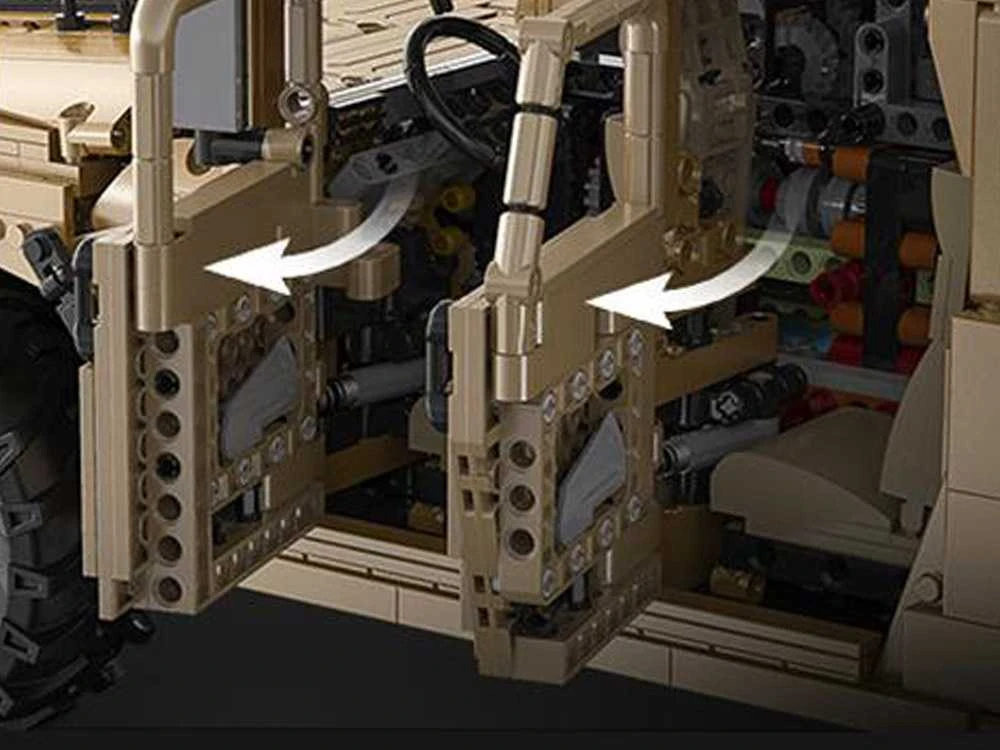 Jokomisiada 3935 blokelių rinkinys Karinė transporto priemonė Humvee 1:8 judantys elementai ZA5252