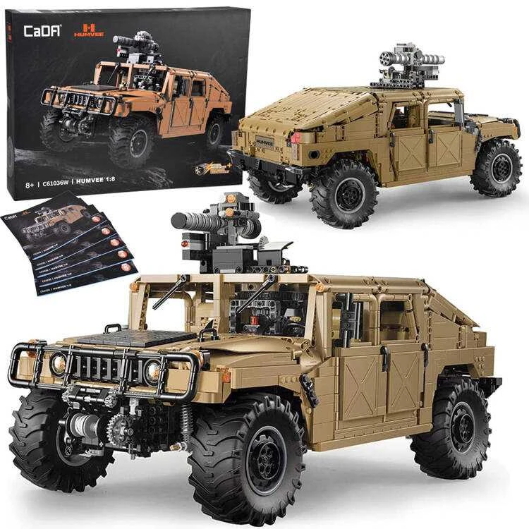Jokomisiada 3935 blokelių rinkinys Karinė transporto priemonė Humvee 1:8 judantys elementai ZA5252
