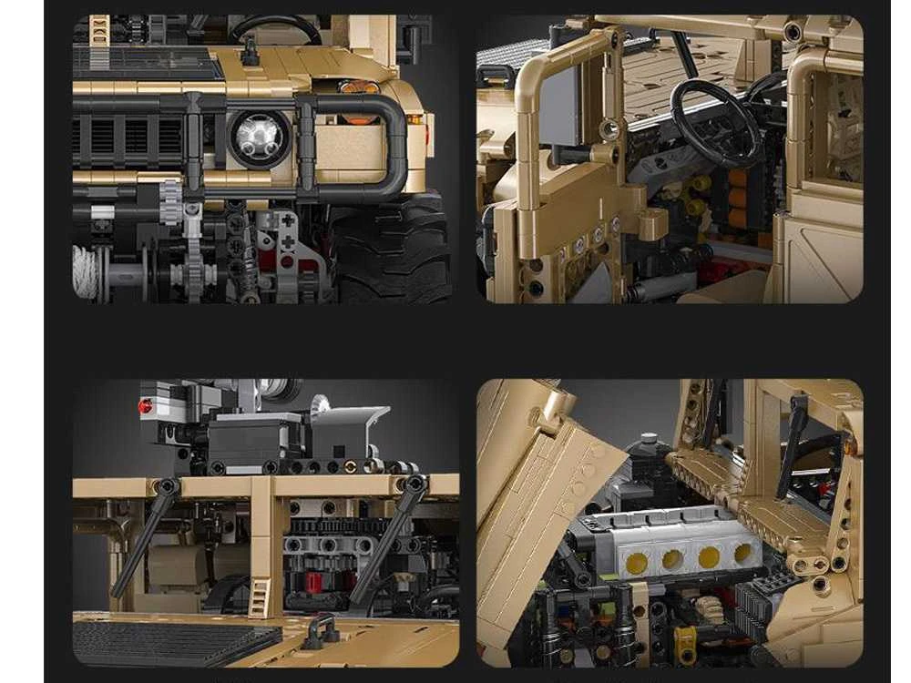 Jokomisiada 3935 blokelių rinkinys Karinė transporto priemonė Humvee 1:8 judantys elementai ZA5252
