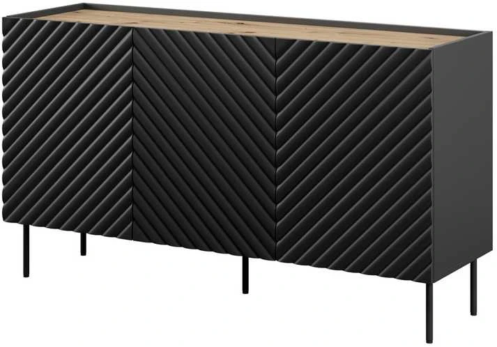 Cama Meble Komoda - Onda 150x45x85 Juoda