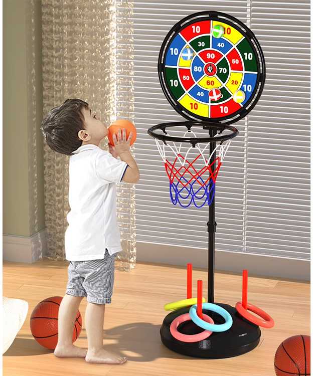 Jokomisiada 3in1 Sports Set Throw at the target! Basketball stand + accessories SP0830