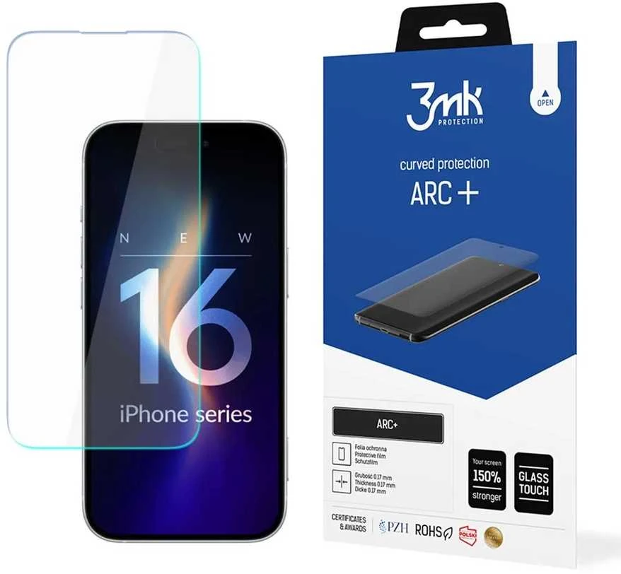 3MK plėvelė ARC+ Apple iPhone 16 Pro Max 6.9″ plėvelė Fullscreen