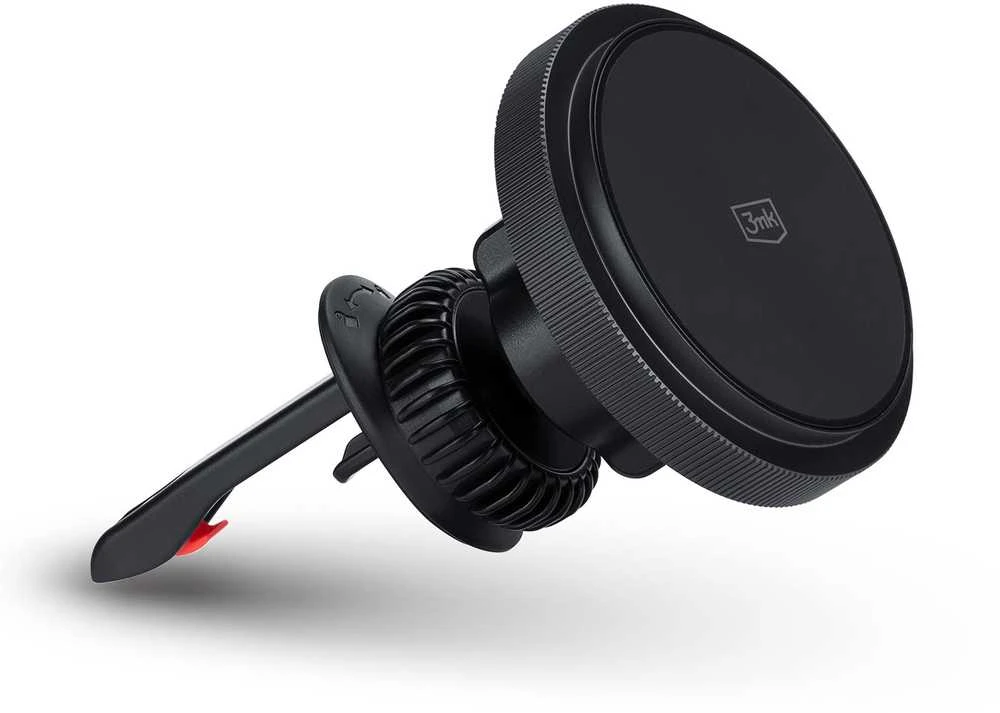 3MK Car MagCharger 15W indukcinio įkrovimo laikiklis ventiliacijos angai juodos spalvos