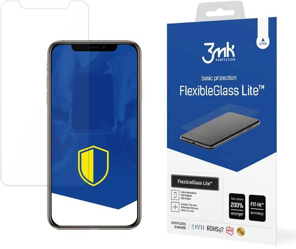 3mk FlexibleGlass Lite™ hibridinis stiklas, skirtas iPhone Xs Max
