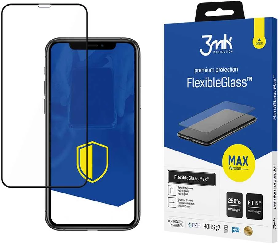3mk FlexibleGlass Max™ hibridinis stiklas, skirtas Apple iPhone Xr