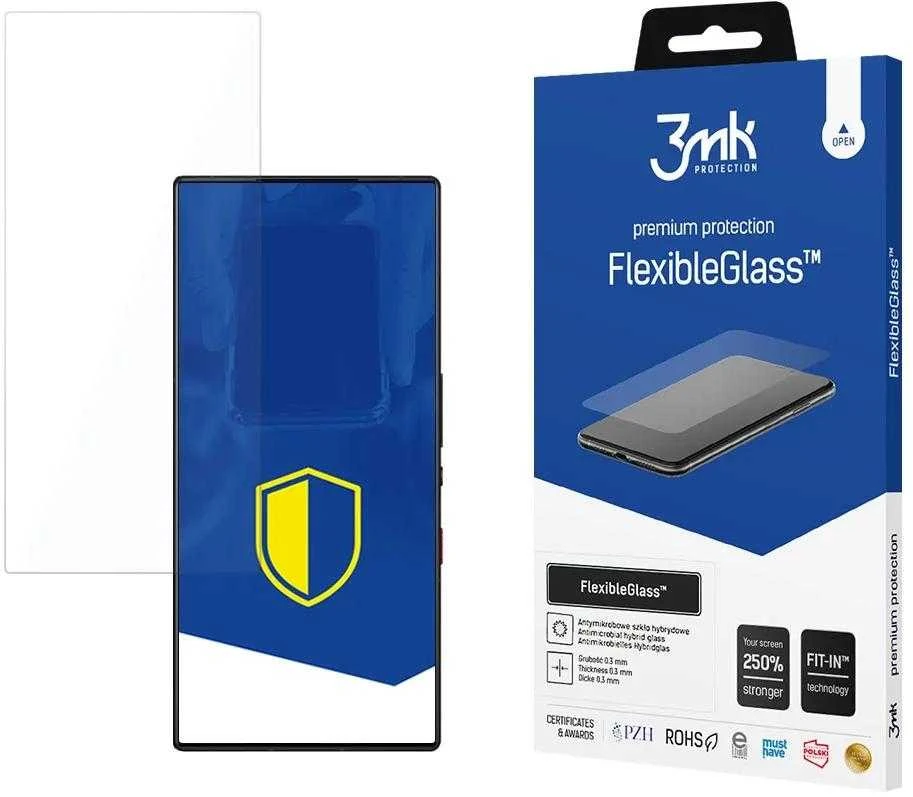 3mk FlexibleGlass™ hibridinis stiklas ant Nubia Raudona Magic 9 Pro