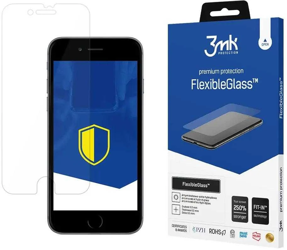 3MK FlexibleGlass ekrano apsauga, Apple, iPhone 7, hibridinis stiklas, skaidrus