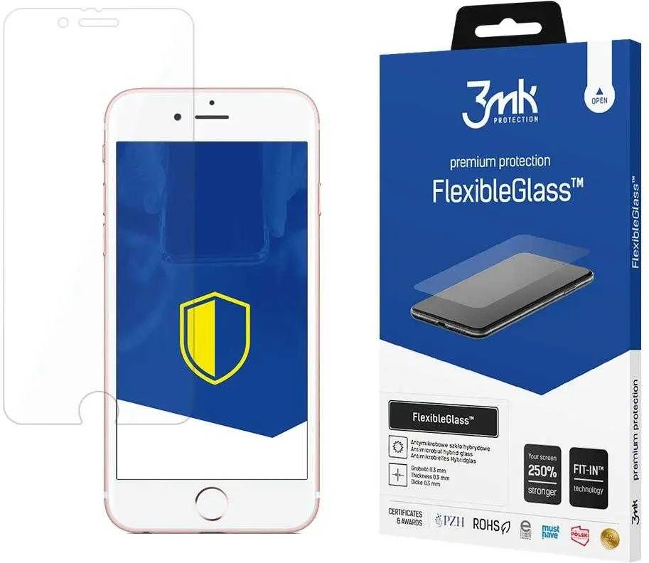 3MK FlexibleGlass ekrano apsauga, Apple, iPhone 6S, hibridinis stiklas, skaidrus