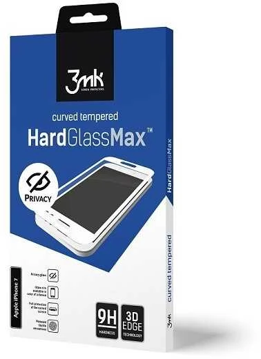 3MK HardGlass Max Privacy ekrano apsauga, Apple, iPhone 6S Plus, grūdintas stiklas, skaidrus/Juodas