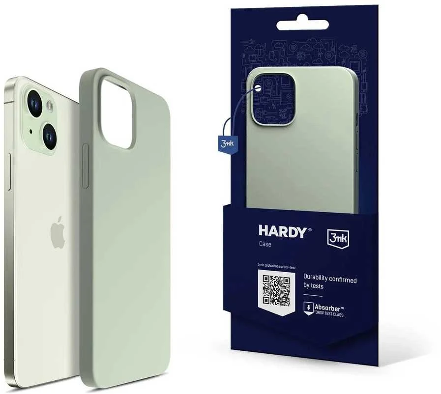 3MK Hardy Apple iPhone 15 Plus / 14 Plus 6.7" dėklas telefonui žalios spalvos MagSafe