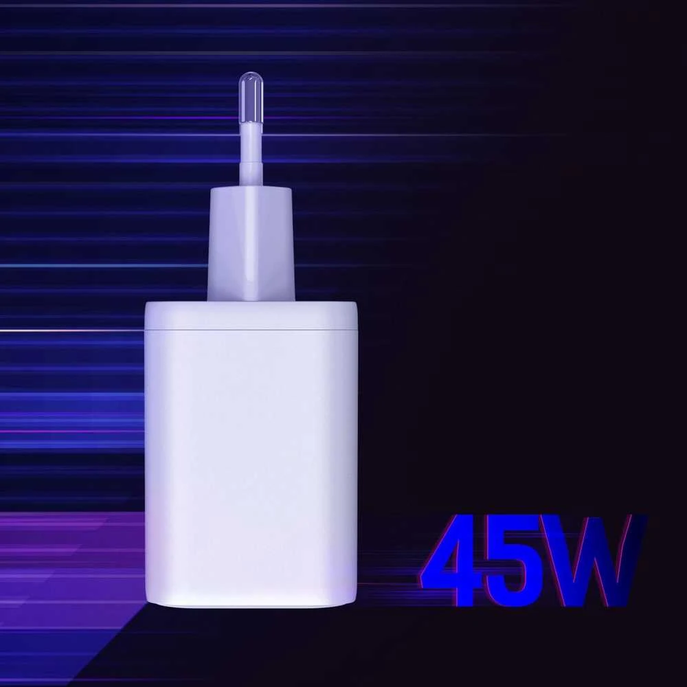 3mk Hyper Charger PD 45W GaN AVS QC4+ PPS AFC FCP DCP 2C Baltas