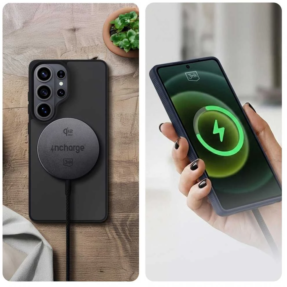 3mk įkroviklis „Align Qi2.2 25W“, skirtas „Android“ Juodas