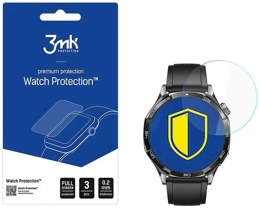 3Mk apsauga „Huawei Watch GT 5 Active 46mm“ – 3mk laikrodžio apsauga su „FlexibleGlass“