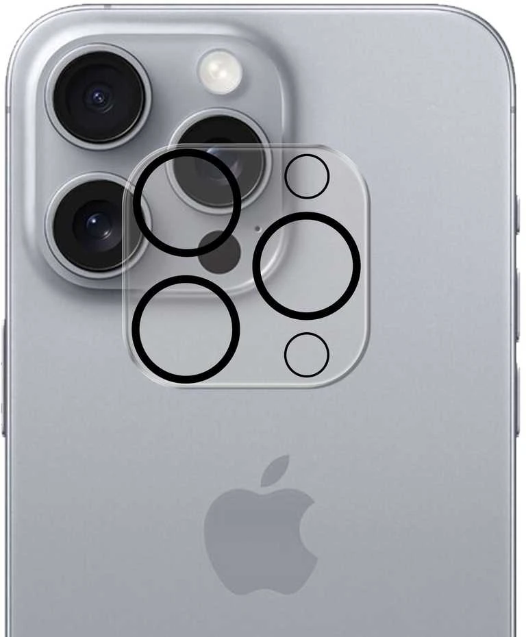 Apsauginis stikliukas kamerai 3mk Lens Pro Apple iPhone 16 Pro/16 Pro Max juodas