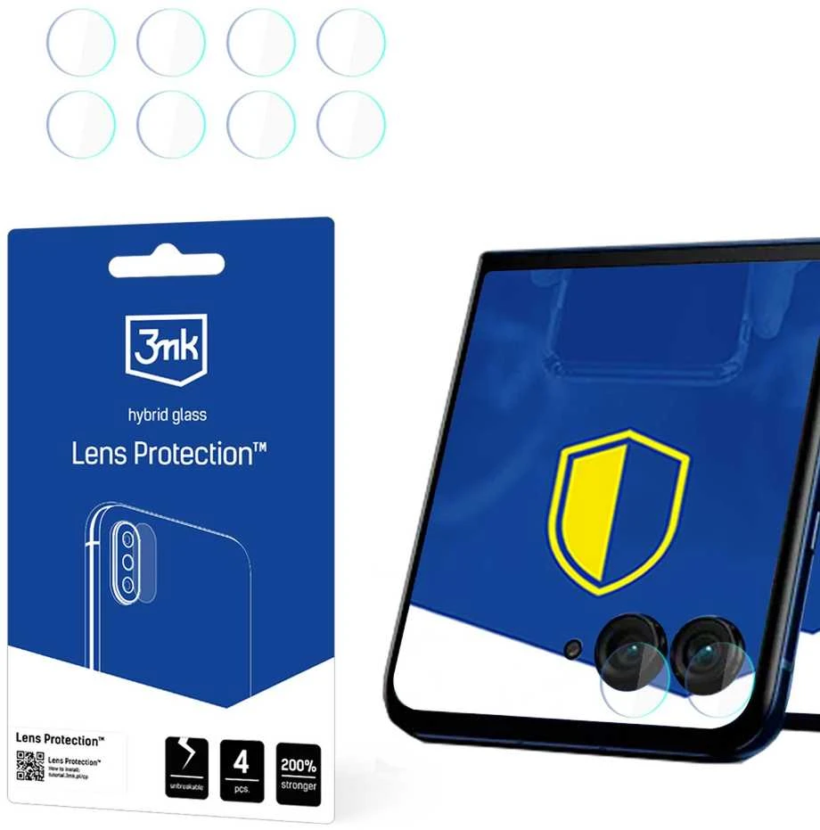 3mk Lens Protection Kameros apsauga Motorola Razr 50 Ultra (Front)