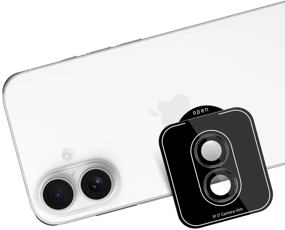 3Mk apsauga 3mk objektyvo apsaugos „Pro“ kameros stiklas iPhone 17 - Juodas