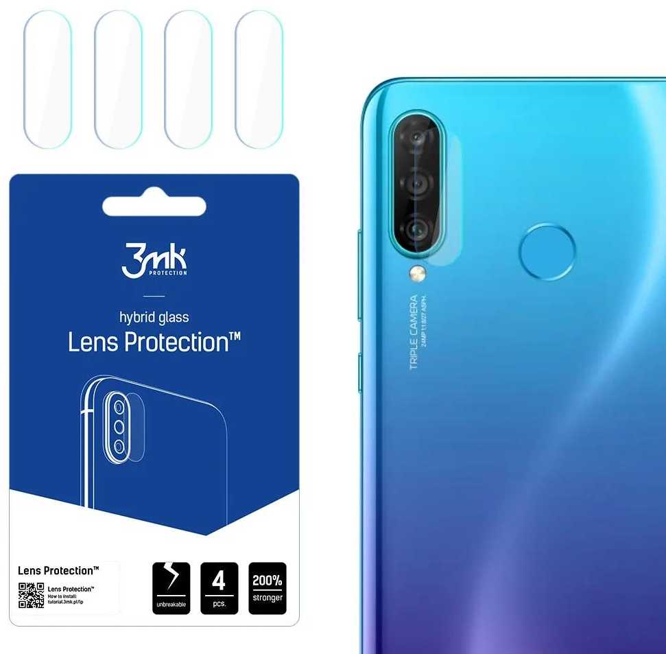 3mk Lens Protection™ hibridinis fotoaparato stiklas Huawei P30 Lite
