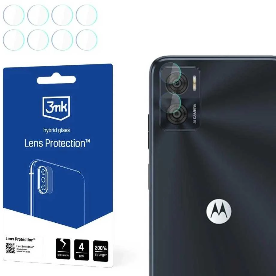 3mk Lens Protection™ hibridinis fotoaparato stiklas Motorola Moto E22 / E22i