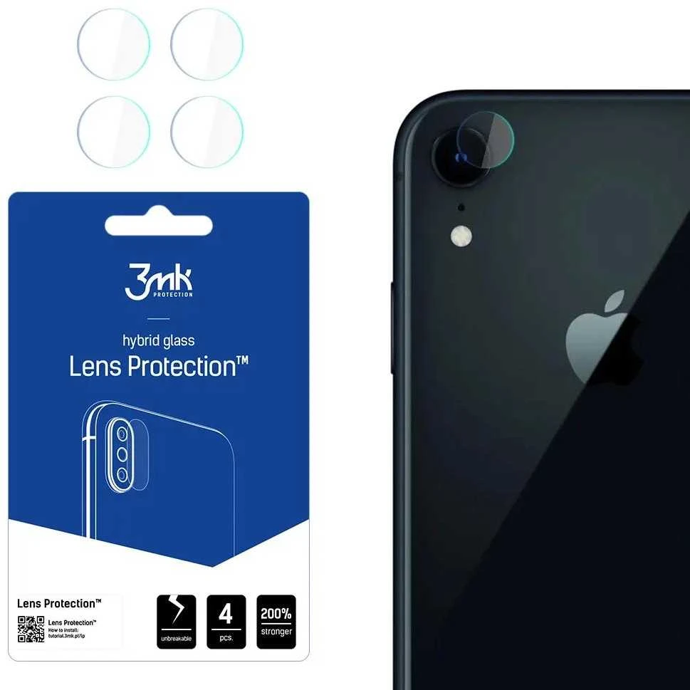 3mk Lens Protection™ hibridinis fotoaparato stiklas, skirtas iPhone Xr