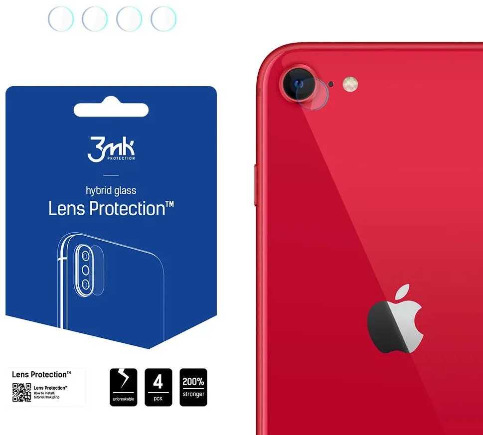 3mk Lens Protection™ hibridinis fotoaparato stiklas Apple iPhone SE 2020 / SE 2022