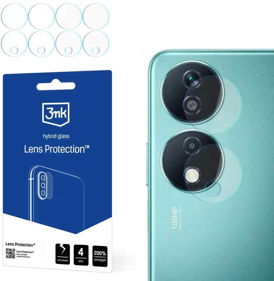 3mk Lens Protection™ hibridinis fotoaparato stiklas, skirtas Honor X7B