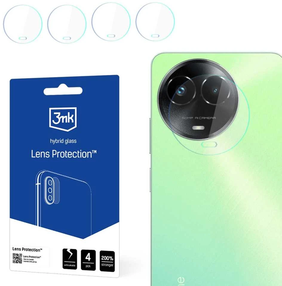 3mk Lens Protection™ hibridinis fotoaparato stiklas Realme C67