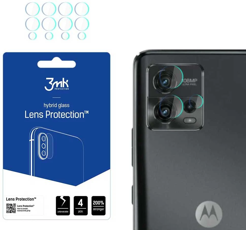 3mk Lens Protection™ hibridinis fotoaparato stiklas Motorola Moto G72