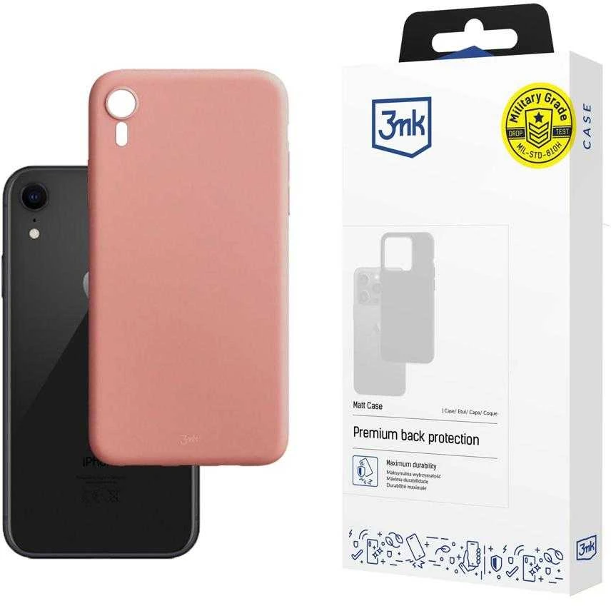 3Mk apsauginis 3mk matinis dėklas, skirtas iPhone XR - matinės rožinės spalvos