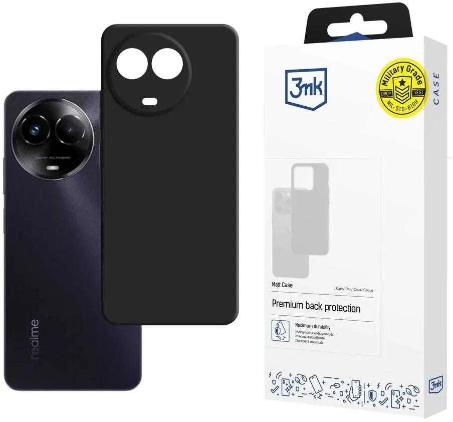 3mk Matt Realme C67 5G - dėklas telefonui juodos spalvos