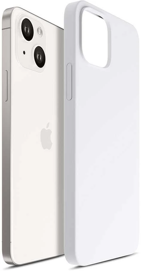 Dėklas 3Mk Protection 3 mk Hardy silikoninis „MagCase“, skirtas „iPhone 15 Plus“ – baltas