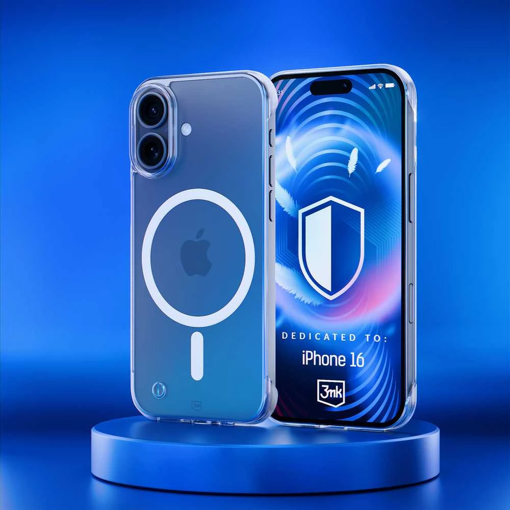 Dėklas 3Mk apsauginis 3mk Just20g MagCase, skirtas iPhone 16 - skaidrus