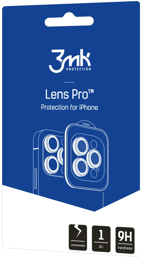 Apsauginis stikliukas kamerai 3mk Lens Pro Apple iPhone 18 Pro/18 Pro Max sidabrinis