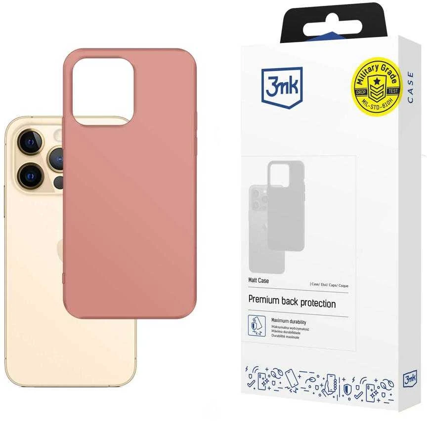 3Mk apsauginis 3mk matinis dėklas iPhone 13 Pro - Rožinė