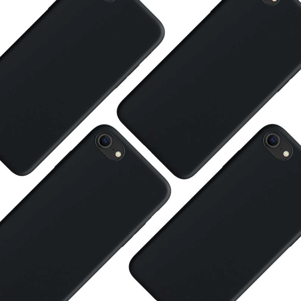 3Mk apsauginis matinis dėklas „iPhone SE 2020“ - Juodas